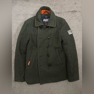 Superdry Moss Green Peacoat Medium